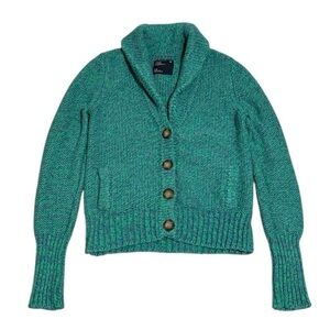 y2k American Eagle button-up chunky knit cardigan sweater